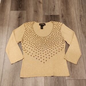 Christine Phillipe Vintage Gold Top